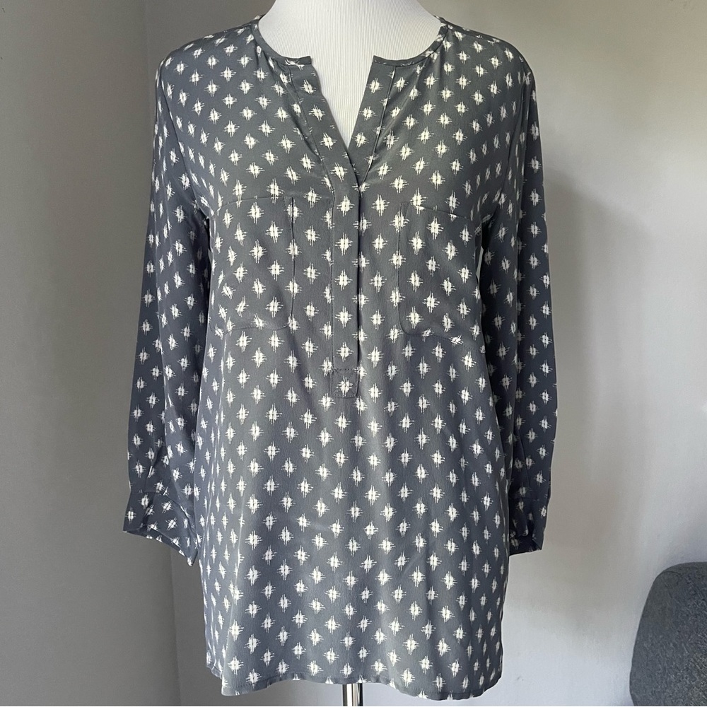 Joie Printed Silk Blouse
